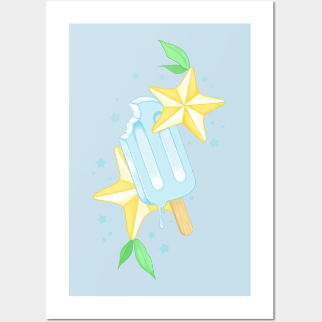 Kingdom Hearts Paopu Fruit & Sea Salt Ice Cream Wall Art by AdamAndTay